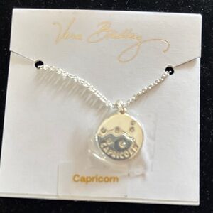 Vera Bradley Silver Capricorn Necklace